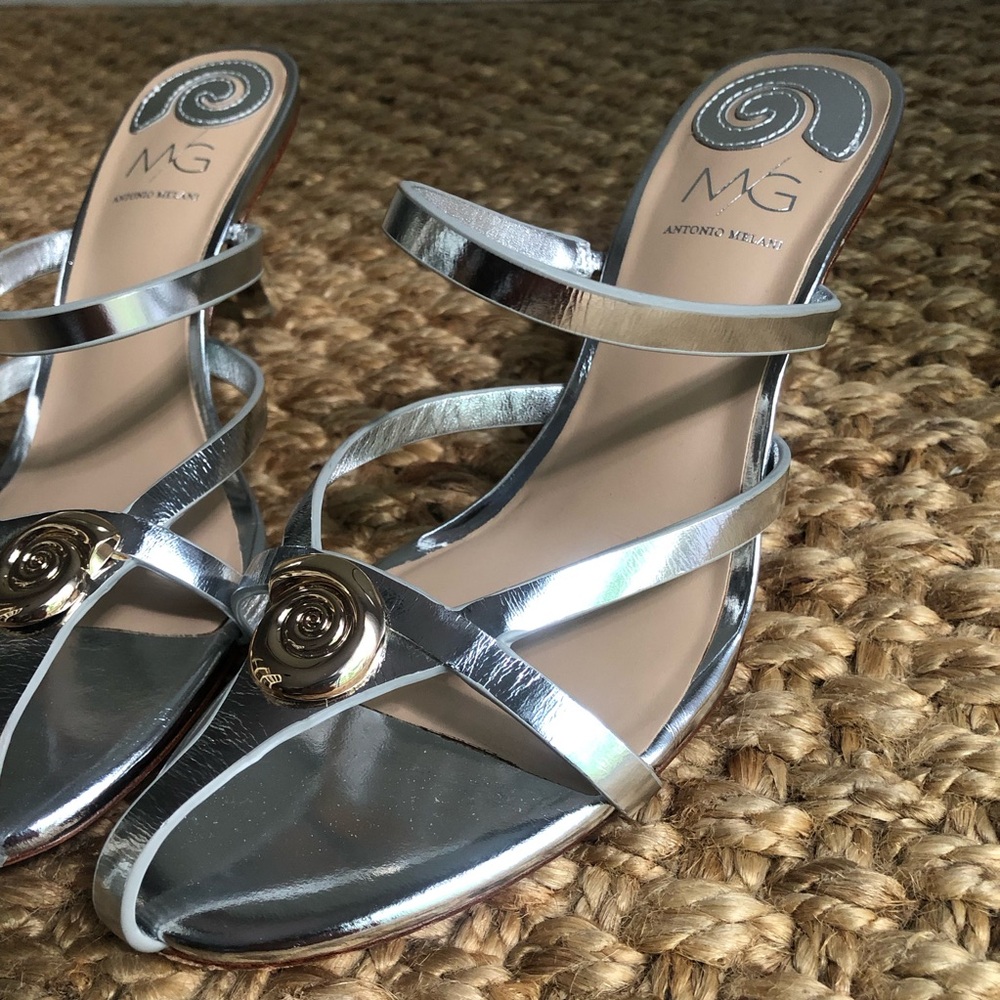 Antonio Melani x M.G. Style Leo Leather Dress Sandal. Size 7.5 - Picture 8 of 14